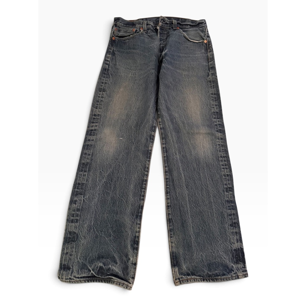 Vintage Levis 501 Original Fit Button Fly Faded Blue Denim Jeans 34x32 Mens